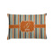 Orange & Blue Stripes Pillow Case - Standard - Front
