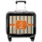 Orange & Blue Stripes Pilot Bag Luggage with Wheels