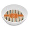 Orange & Blue Stripes Melamine Bowl - 8 oz (Personalized)
