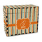 Orange & Blue Stripes Recipe Box - Full Color - Front/Main