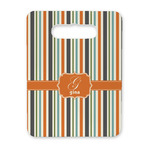 Orange & Blue Stripes Rectangular Trivet with Handle (Personalized)
