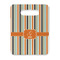 Orange & Blue Stripes Rectangle Trivet with Handle - FRONT