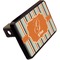 Orange & Blue Stripes Rectangular Trailer Hitch Cover - 2" (Personalized)