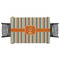 Orange & Blue Stripes Tablecloth - 58"x58" (Personalized)