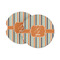 Orange & Blue Stripes Sandstone Car Coasters - Set of 2 (Personalized)
