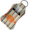 Orange & Blue Stripes Sanitizer Holder Keychain - Small in Case