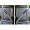 Orange & Blue Stripes Seat Belt Covers (Set of 2 - In the Car)