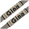 Orange & Blue Stripes Seat Belt Covers (Set of 2) (Personalized)