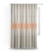 Orange & Blue Stripes Sheer Curtain