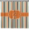 Orange & Blue Stripes Shower Curtain (Personalized) (Non-Approval)