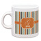 Orange & Blue Stripes Single Shot Espresso Cup - Single Front