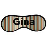 Orange & Blue Stripes Sleeping Eye Masks - Large (Personalized)