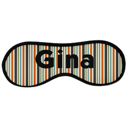 Orange & Blue Stripes Sleeping Eye Masks - Large (Personalized)