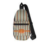 Orange & Blue Stripes Sling Bag (Personalized)