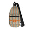 Orange & Blue Stripes Sling Bag (Personalized)