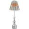 Orange & Blue Stripes Small Chandelier Lamp - LIFESTYLE (on candle stick)