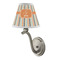 Orange & Blue Stripes Small Chandelier Lamp - LIFESTYLE (on wall lamp)