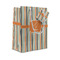 Orange & Blue Stripes Small Gift Bag - Front/Main