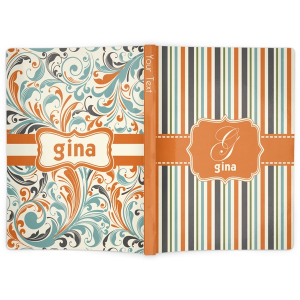 Orange & Blue Stripes Soft Cover Journal - Apvl