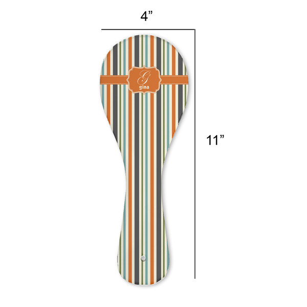 Orange & Blue Stripes Spoon Rest Trivet - APPROVAL