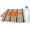 Orange & Blue Stripes Sports & Fitness Towel (Personalized)