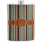 Orange & Blue Stripes Stainless Steel Flask (Personalized)