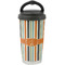 Orange & Blue Stripes Stainless Steel Travel Cup