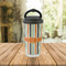 Orange & Blue Stripes Stainless Steel Travel Cup Lifestyle