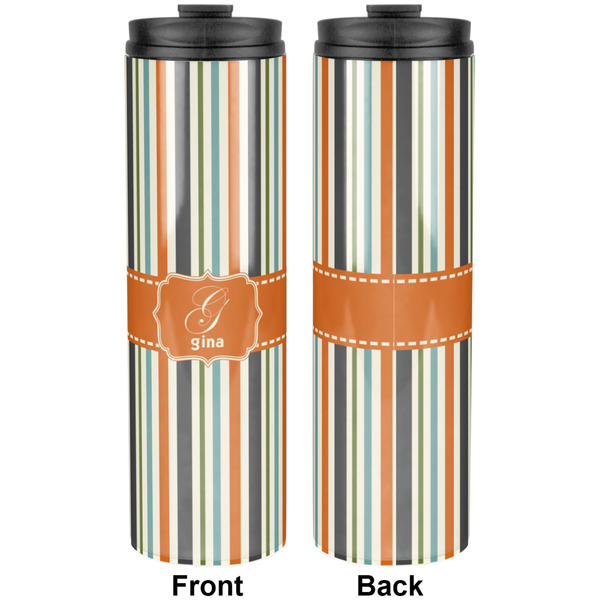Orange & Blue Stripes Stainless Steel Tumbler 20 Oz - Approval