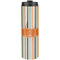 Orange & Blue Stripes Stainless Steel Skinny Tumbler - 20 oz (Personalized)