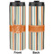 Orange & Blue Stripes Stainless Steel Tumbler - Apvl