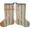 Orange & Blue Stripes Stocking - Double-Sided - Approval