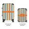 Orange & Blue Stripes Suitcase Set 4 - APPROVAL