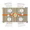 Orange & Blue Stripes Tablecloths (58"x102") - TOP VIEW