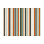 Orange & Blue Stripes Tissue Paper Sheets - Large - Heavyweight