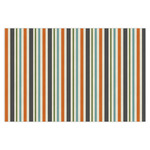 Orange & Blue Stripes Tissue Paper Sheets - X-Large - Heavyweight