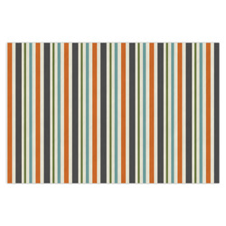 Orange & Blue Stripes Tissue Paper Sheets - X-Large - Heavyweight