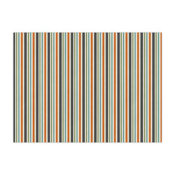 Orange & Blue Stripes Tissue Paper Sheets