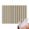 Orange & Blue Stripes Tissue Paper Sheets - Main