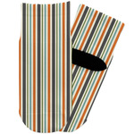 Orange & Blue Stripes Toddler Ankle Socks