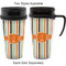 Orange & Blue Stripes Travel Mugs - with & without Handle