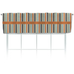 Orange & Blue Stripes Valance