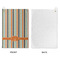 Orange & Blue Stripes Waffle Weave Golf Towel - Approval