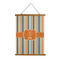 Orange & Blue Stripes Wall Hanging Tapestry (Personalized)