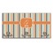 Orange & Blue Stripes Wall Mounted Coat Hanger - Front View