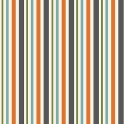 Orange & Blue Stripes Wallpaper & Surface Covering (Peel & Stick 24"x 24" Sample)