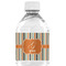 Orange & Blue Stripes Water Bottle Label - Single Front