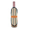 Orange & Blue Stripes Wine Bottle Apron - IN CONTEXT
