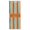 Orange & Blue Stripes Wine Gift Bag - Matte - Front