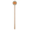 Orange & Blue Stripes Wooden 7.5" Stir Stick - Round - Single Stick